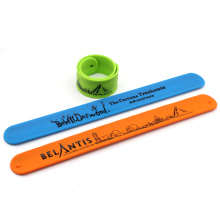 Silicone Rubber Charm Cheap Ruler Reflective Pvc Slap Bracelet